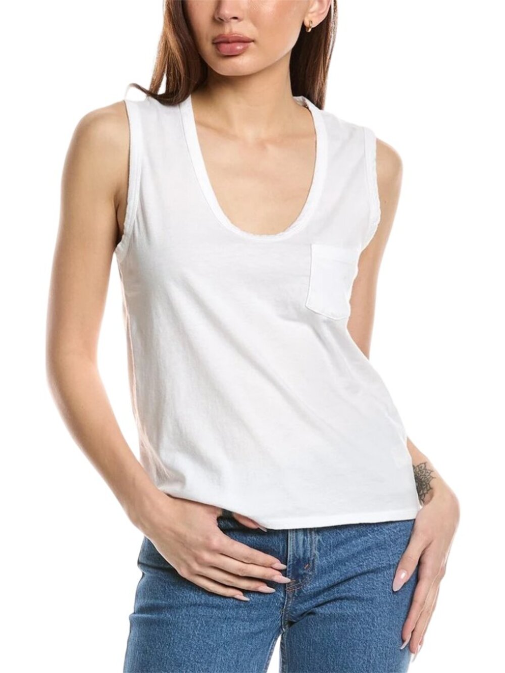 James Perse V-Neck Cotton Tank